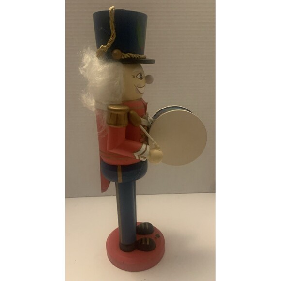 Nutcracker Suite Wooden Christmas Drummer Handcrafted 15" Hand Painted Wood - Picture 4 of 8